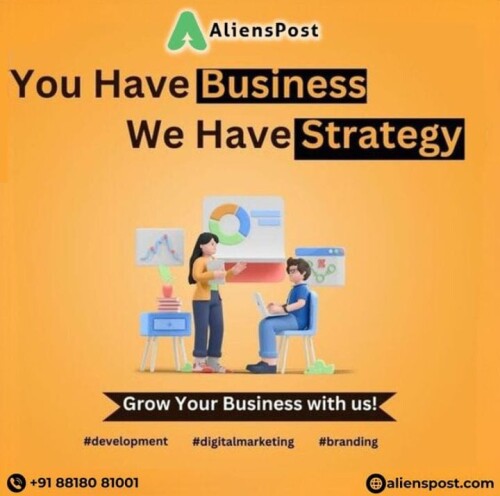 Grow your business with marketing strategies provided by Alienspost India, best digital marketing agency for your business and startups. Provide your brand digital strength with our creative ideas. Different facilities like SEO, branding, web development, software development, social media marketing are available here at Alienspost India.

https://alienspost.com/

#AlienspostIndia #freelancers #digialmarketing #webdevelopment #branding #businessgrowth #jobfinders #Alienskartweb #onlinebusiness