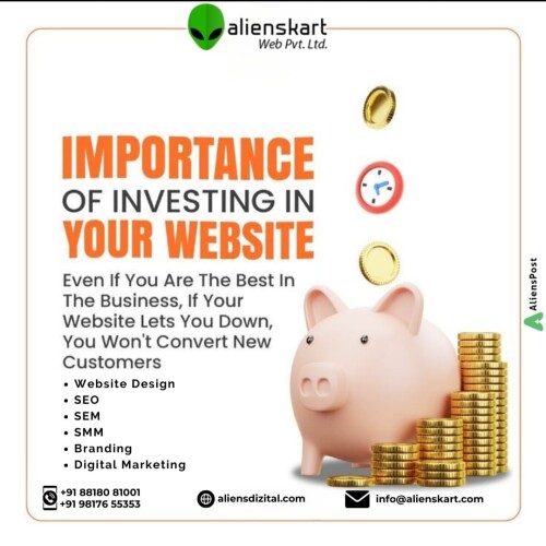 Even if you are best in the business, if your website lets you down, you won't convert new customers
Ensure your online presence reflects your expertise and commitment to quality. Don't miss out on new opportunities. Let your website to be your greatest asset in attracting and retaining customers. Call now    9817655353
or
info@aliensakrt.com , https://aliensdizital.com

#alienskartweb #digitalsuccess #AIpowered #artificialintelligence #digitalmarketingagency #smartinvestmentideas #onlinemarketing #SEO #SMM #digitalmarketinconsultant