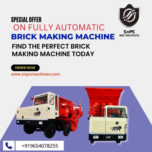 Say good bye to hand made bricks. Just buy and produce clay bricks with SnPC mobile brick making machine, BMM410 fully automatic and mobile brick making machine with best features and affordable prices in Kharkhuda, Haryana. There are 4 main types of Snpc brick making machines are BMM410, BMM310, BMM160 and SBM180 produce bricks according to their capacities and fuel consumption. 

https://snpcmachines.com/
or
https://instagram.com/snpc_machines
#brick making machine #clay brick machine #BMM400 #BMM410 #construction tools