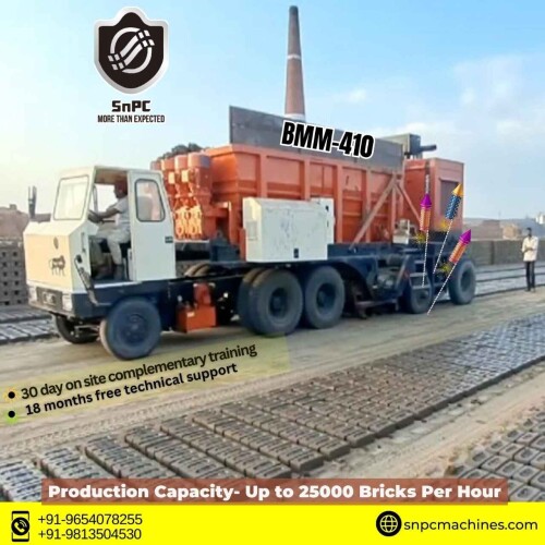 Say good bye to hand made bricks. Just buy and produce clay bricks with SnPC mobile brick making machine, BMM410 fully automatic and mobile brick making machine with best features and affordable prices in Kharkhuda, Haryana. There are 4 main types of Snpc brick making machines are BMM410, BMM310, BMM160 and SBM180 produce bricks according to their capacities and fuel consumption. 

https://snpcmachines.com/
#SnPC Machines# brick making machine # clay brick machine #  machine for making brick # construction tools # best brick machine India #  BMM410 # BMM400 # double die machine # single die machine # innovatin in brick making