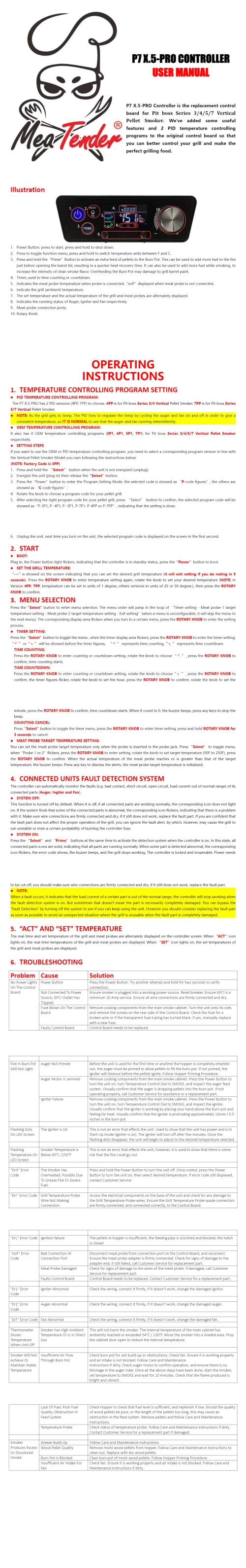 P7 X.5 Pro Controller User Manual