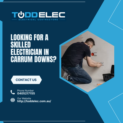 Todd Elec offers comprehensive electrician in Carrum Downs for homes and businesses, from wiring and lighting installations to fault finding and repairs. Our experienced electricians are dedicated to delivering prompt and professional service. Reach out to Todd Elec at http://toddelec.com.au/ for dependable electrical work in Carrum Downs.