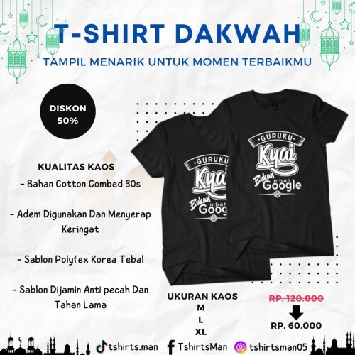 KAOS KUALITAS PREMIUM

- Bahan Cotton combed 30s

- Adem digunakan dan menyerap keringat

- Sablon Polyfex korea tebal

- Sablon dijamin anti pecah dan tahan lama

UKURAN

- M

- L

- XL

link pembelian:https://serbaadaaa.orderonline.id/page/dhqkaos-dakwah-islami-001-copy-1721806876000